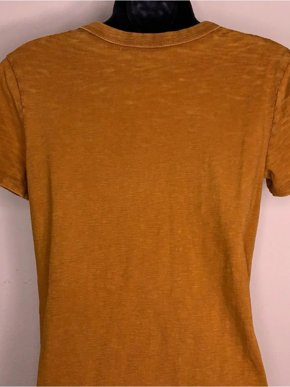 XS Universal Thread Mustard Yellow Dress Vneck Short Sleeve Cotton Stretch
